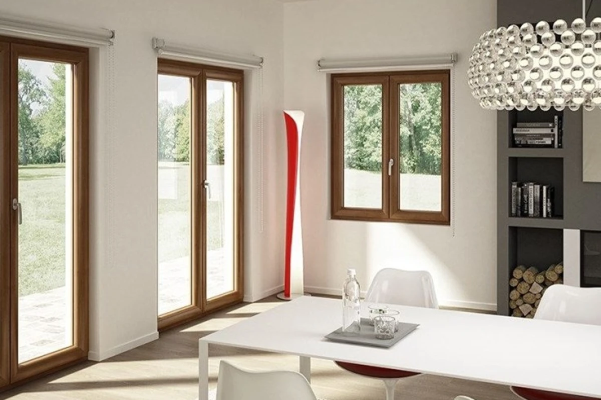 Finestra linea square in pvc wnd
